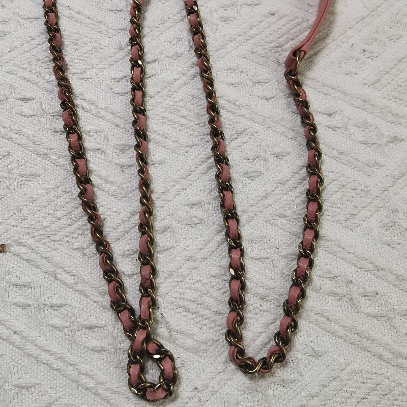 CHANEL香奈兒 15k口蓋包 粉色 肩背包 斜背包-25