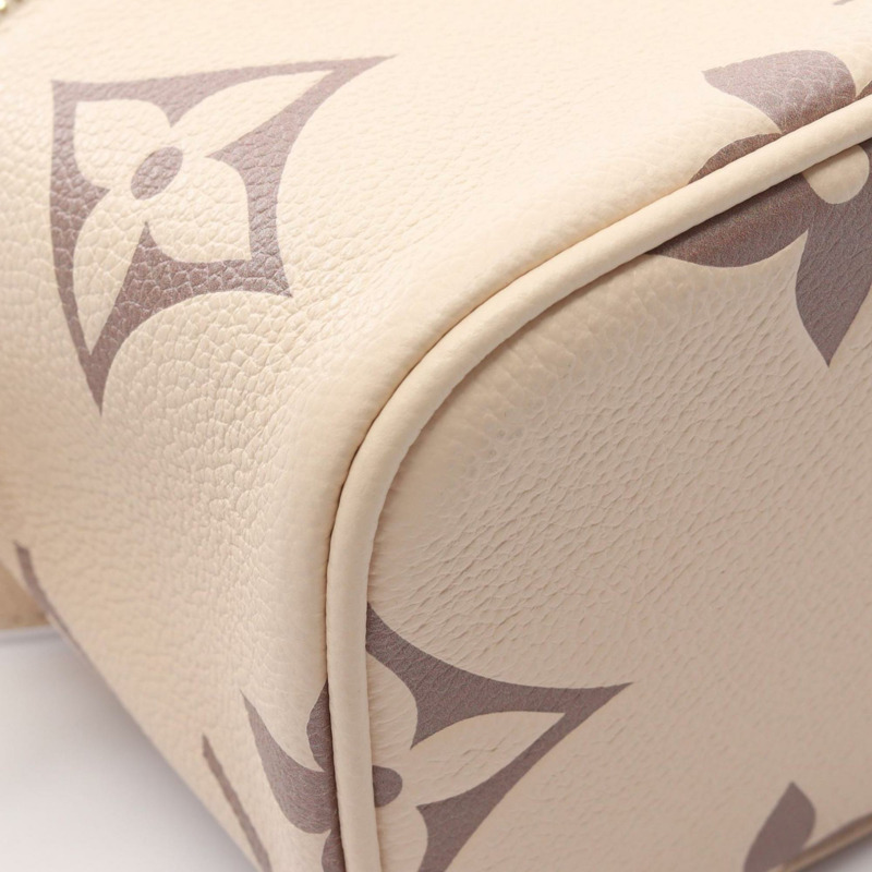 Louis Vuitton Vanity PM 塗層帆布和皮革手提包，Monogram Empreinte，女士，米棕色，M45599-4