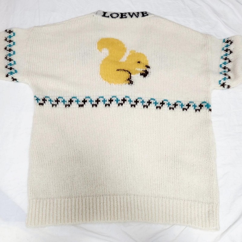 LOEWE 松鼠針織毛衣外套-2