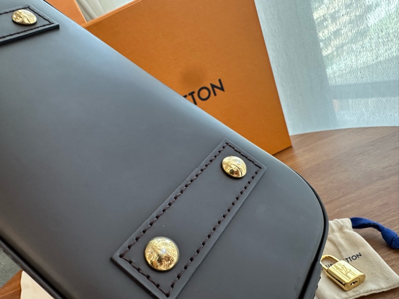 LVAlma BB 貝殼包 梅拉得焦糖色棋盤格款 #晶片版  💗腋下背超好看-12