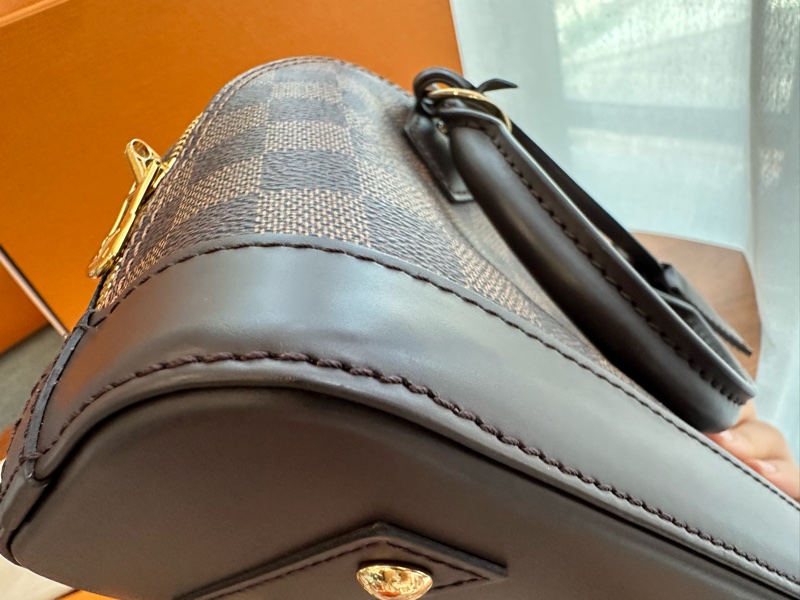 LVAlma BB 貝殼包 梅拉得焦糖色棋盤格款 #晶片版  💗腋下背超好看-15