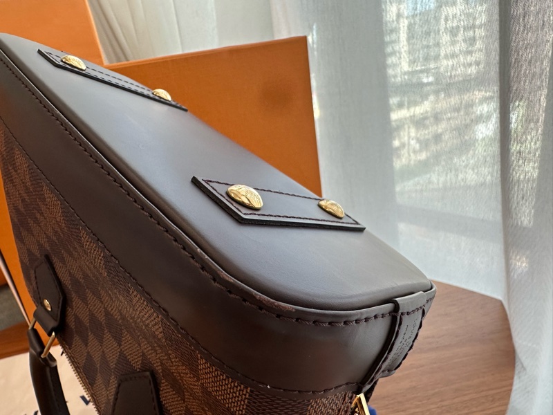 LVAlma BB 貝殼包 梅拉得焦糖色棋盤格款 #晶片版  💗腋下背超好看-17