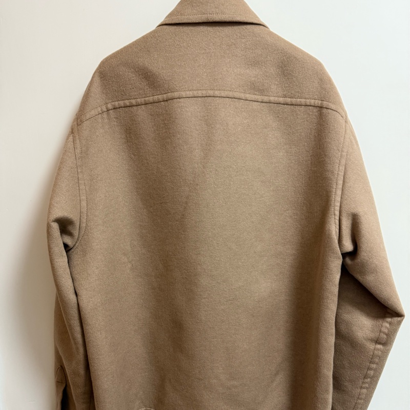 Louis Vuitton beige wool oversized shirt jacket 外套 襯衫-2