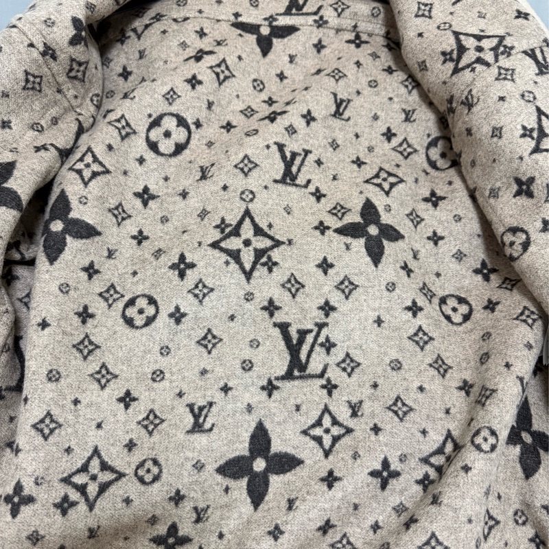 Louis Vuitton beige wool oversized shirt jacket 外套 襯衫-5
