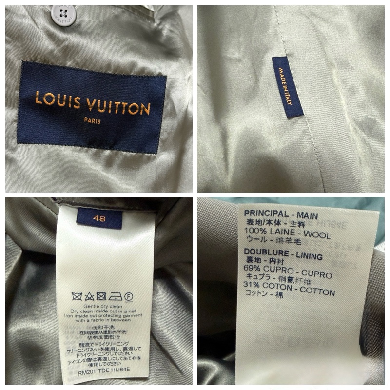 Louis Vuitton grey wool oversized blazer and pants 西裝-3
