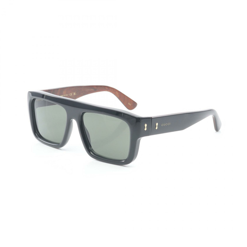 GUCCI 太陽眼鏡 GG1461S-001 塑膠黑褐色 全新男式-1