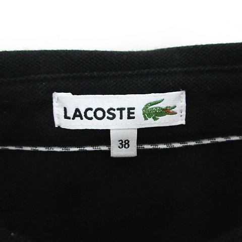 真品LACOSTE Polo衫 3/4 袖（七分袖）肩章 黑色 38碼-3