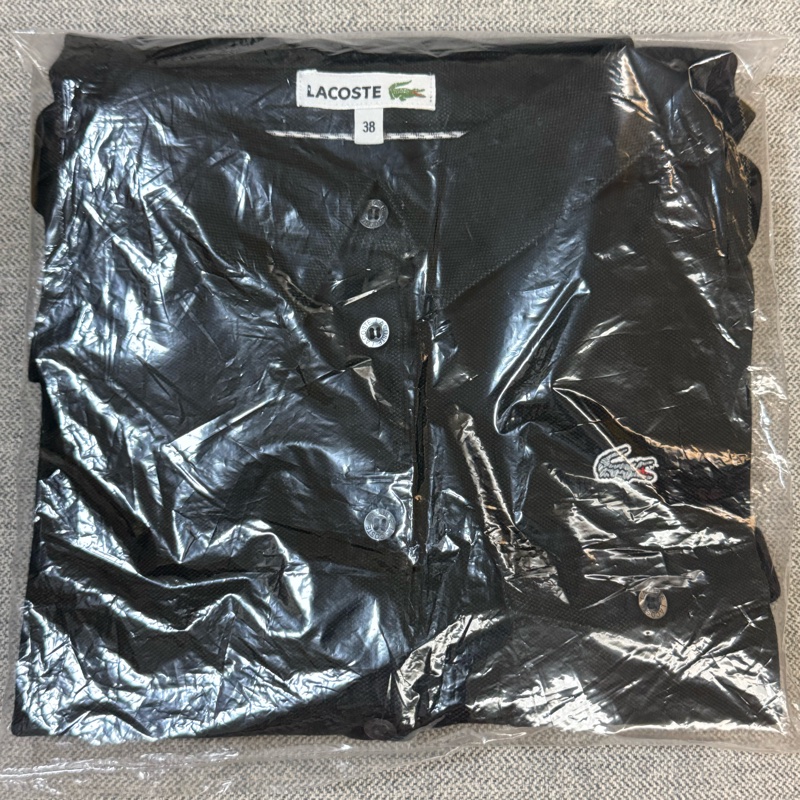 真品LACOSTE Polo衫 3/4 袖（七分袖）肩章 黑色 38碼-13