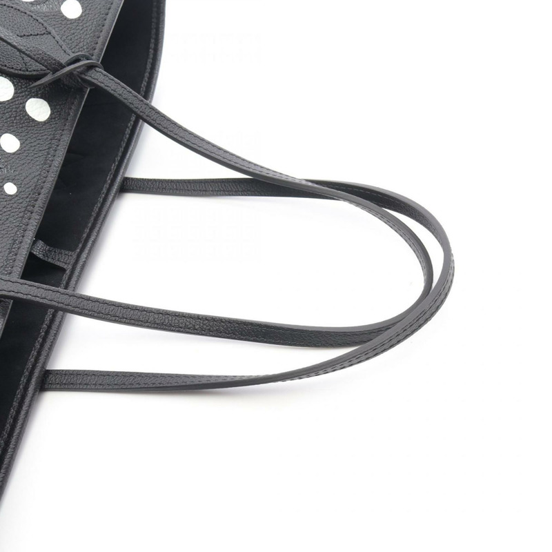 Louis Vuitton x yayoi kusama Neverfull MM 手提包,採用 Monogram Empreinte 皮革,黑白配無限圓點,M46390-6