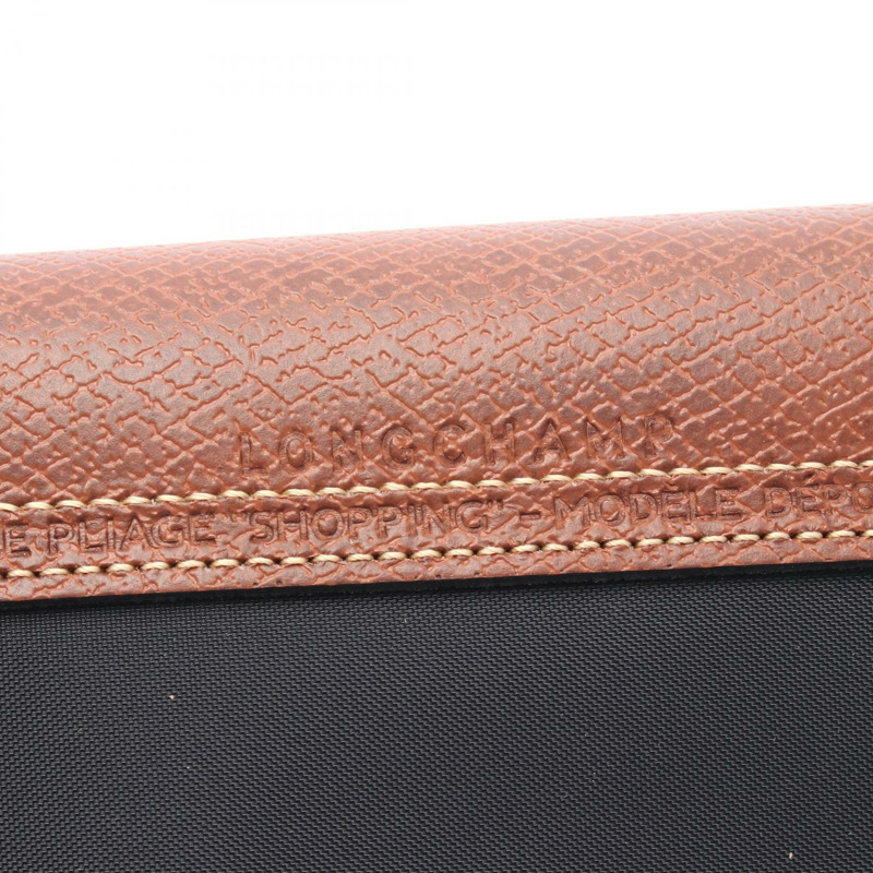 Longchamp LE PLIAGE ORIGINAL M LE PLIAGE ORIGINAL M 手提包 L2605089001 帆布 皮革 黑色 棕色 全新 女款-3