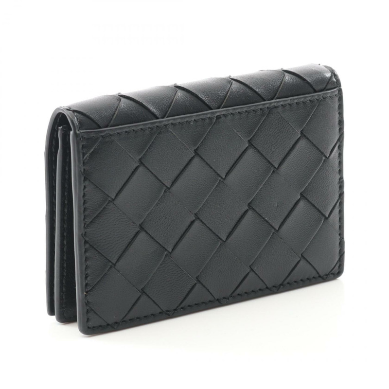 BOTTEGA VENETA Intrecciato 卡包 667141VCPP38425 皮革 黑色 全新 男士 BV-1