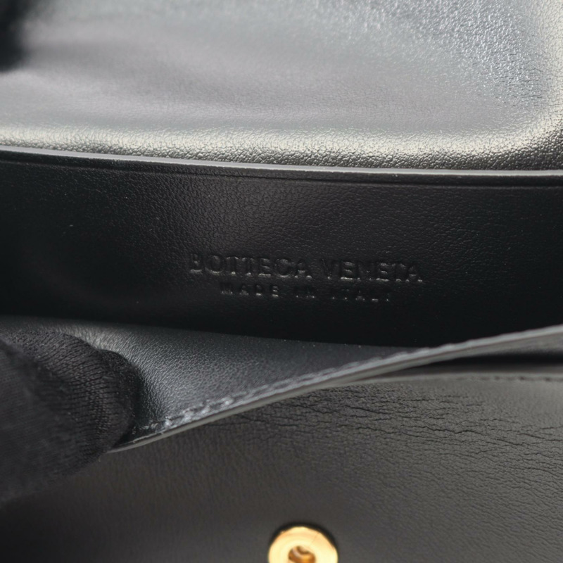 BOTTEGA VENETA Intrecciato 卡包 667141VCPP38425 皮革 黑色 全新 男士 BV-3