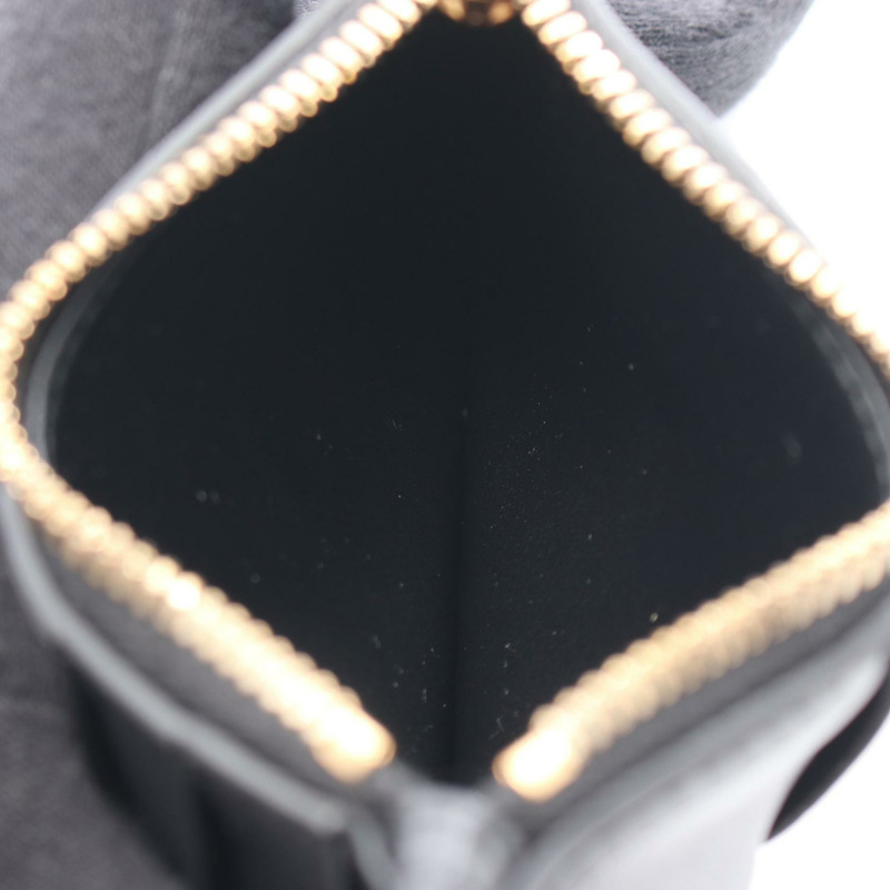 BOTTEGA VENETA Maxi Intrecciato 零錢包 681010VCQC48425 皮革黑色全新女款-2