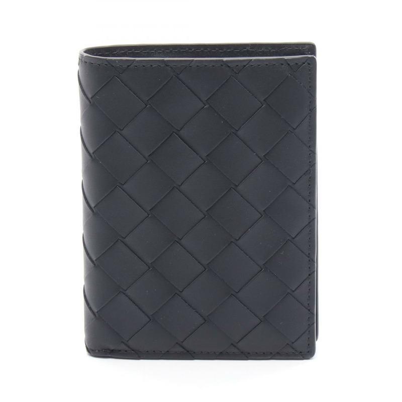 BOTTEGA VENETA Intrecciato 皮夾 742143VCPQ48803 皮革 黑色 全新 BV-0