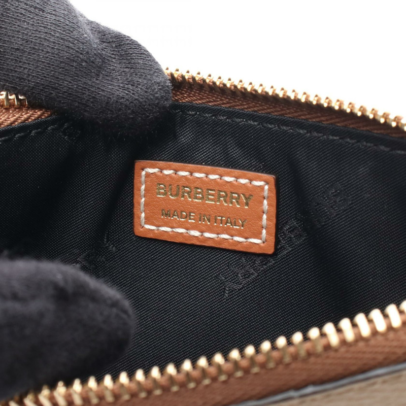 BURBERRY 零錢包 8094427 皮革 PVC 米色 棕色 多色 全新 女款-3