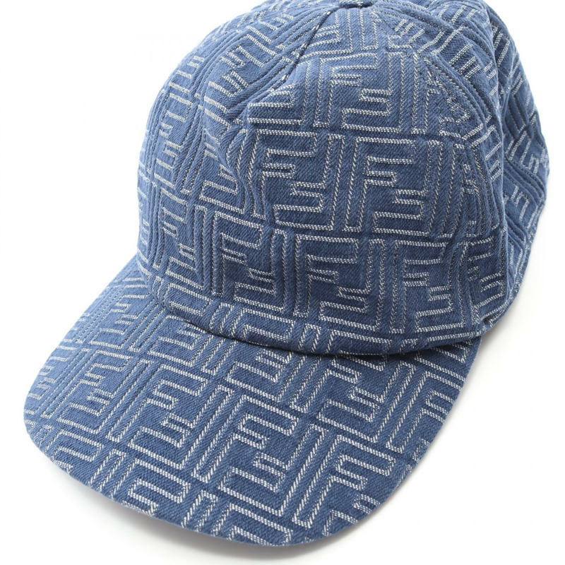 FENDI FF logo cap FXQ768AV93F0RBB 牛仔藍 新款 男款-5