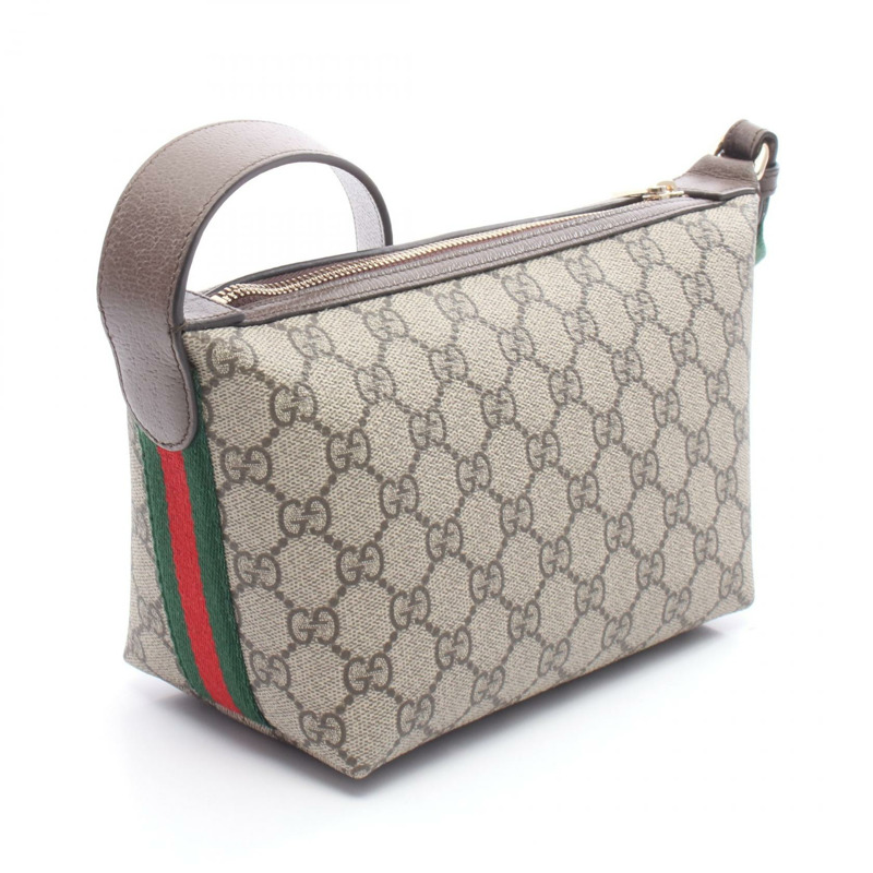 GUCCI Ophidia GG Supreme 單肩包 838477FAE0P9746 PVC 塗層帆布皮革米棕色多色新款女款-1