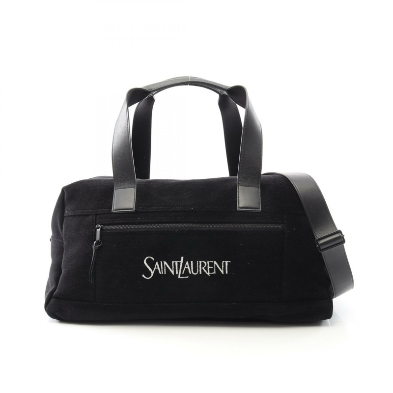 SAINT LAURENT PARIS Nux 行李包 波士頓包 594400FACGA1070 皮革面料 黑色 全新 男士-0