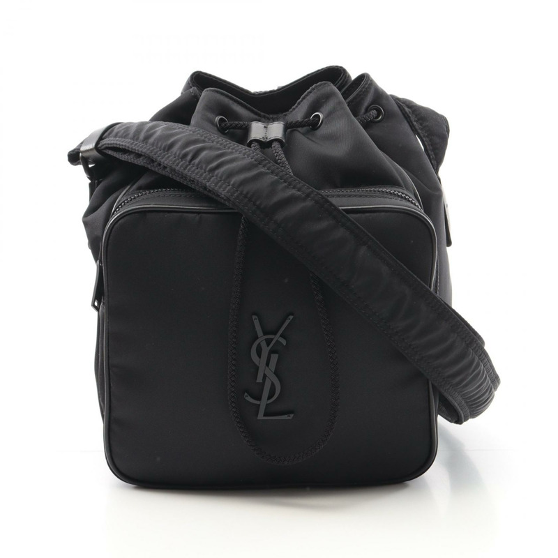 SAINT LAURENT PARIS Niki 水桶包 單肩包 793238FAC211000 尼龍皮革 黑色 全新 女款-0