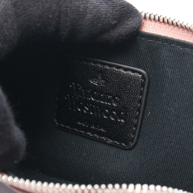 Vivienne Westwood Orb 零錢包 5402000HWS000DG402 皮革 粉紅色 全新 女款-3