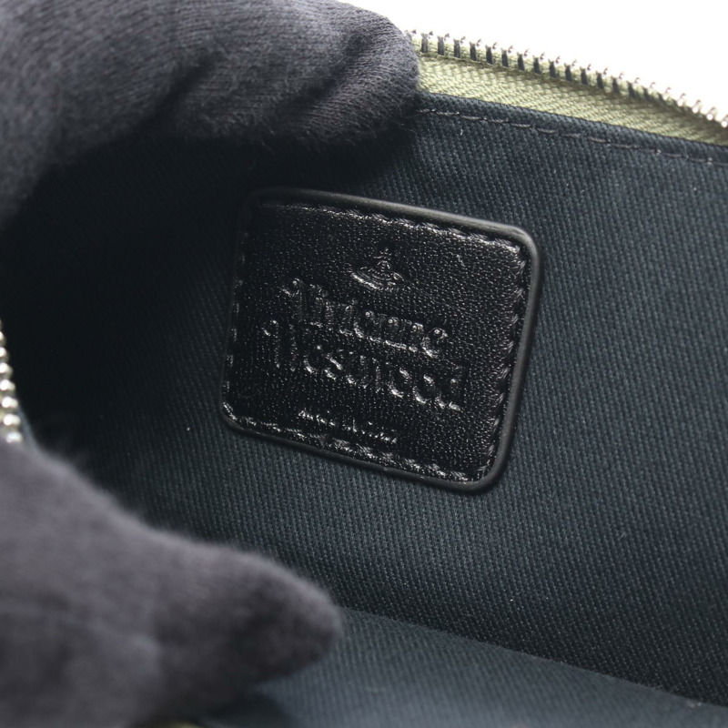 Vivienne Westwood Orb 零錢包 5402000HWS000DM402 皮革 綠色 全新 女款-3