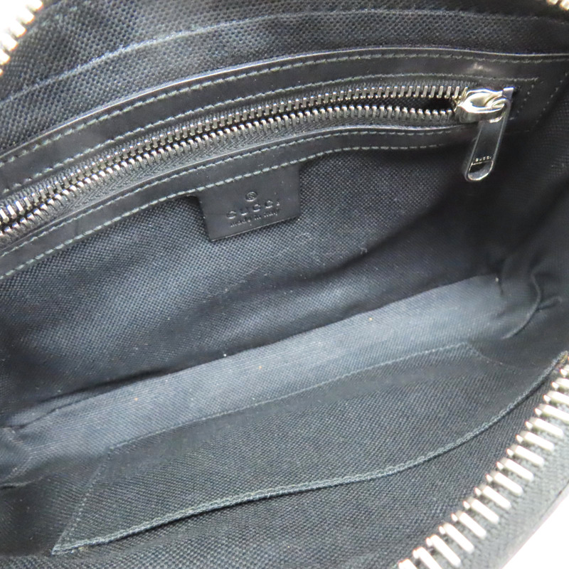黑色 GG Supreme帆布 腰包【GUCCI 古馳】 474293-4