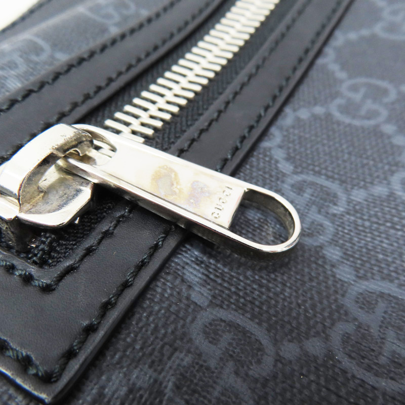 黑色 GG Supreme帆布 腰包【GUCCI 古馳】 474293-13
