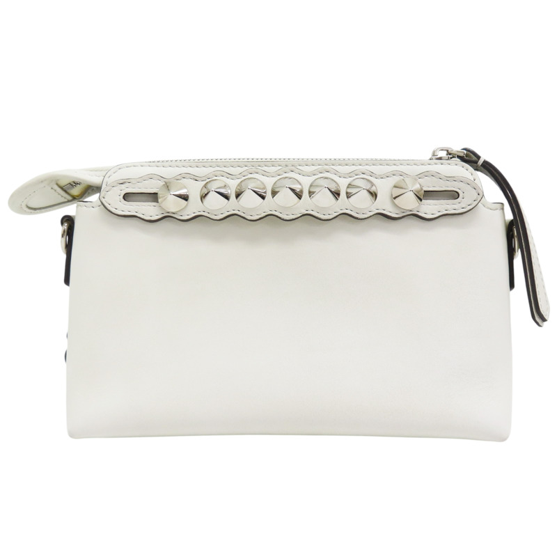 白色 牛皮 花朵 Mini By The Way 肩背包 8BL135-1