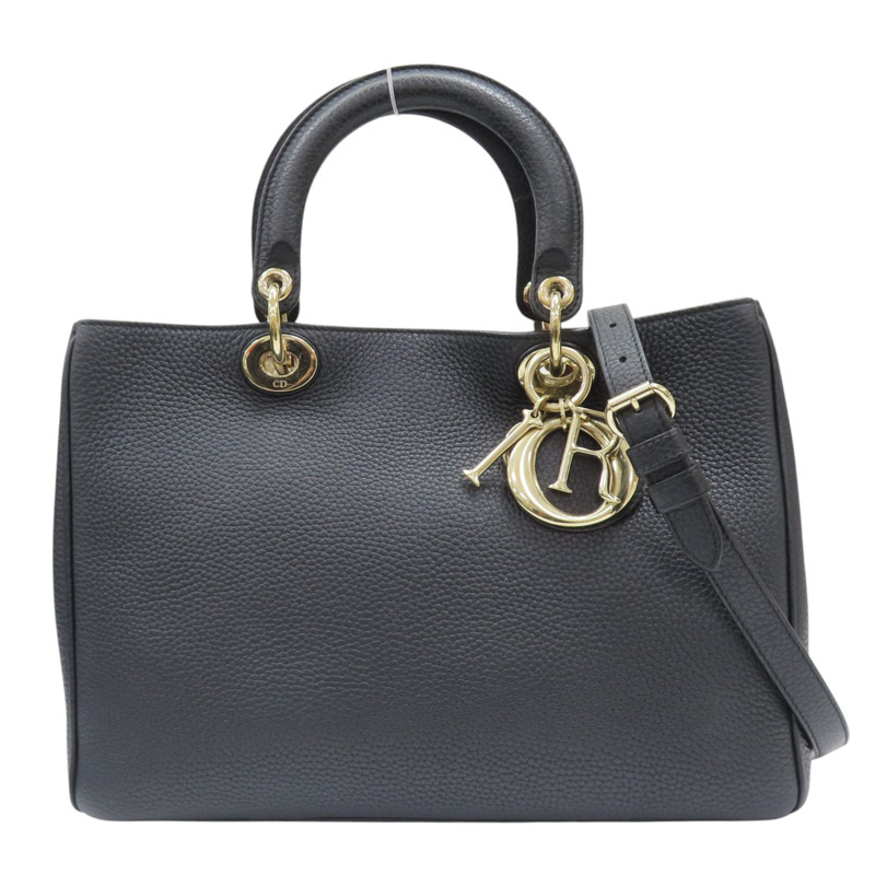 黑色 牛皮 Diorissimo Tote 兩用包【Dior 迪奧 】-0