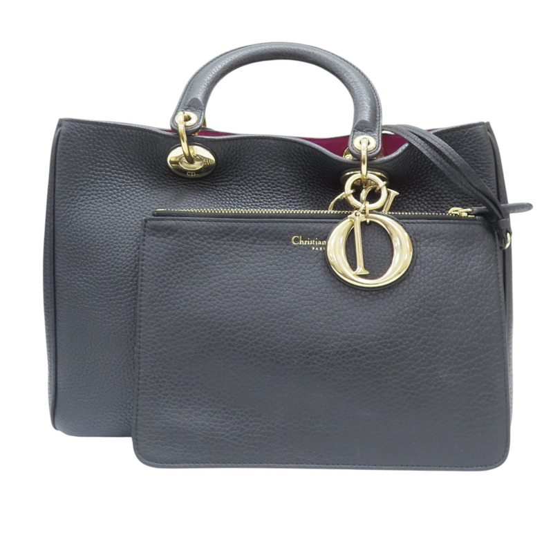 黑色 牛皮 Diorissimo Tote 兩用包【Dior 迪奧 】-4