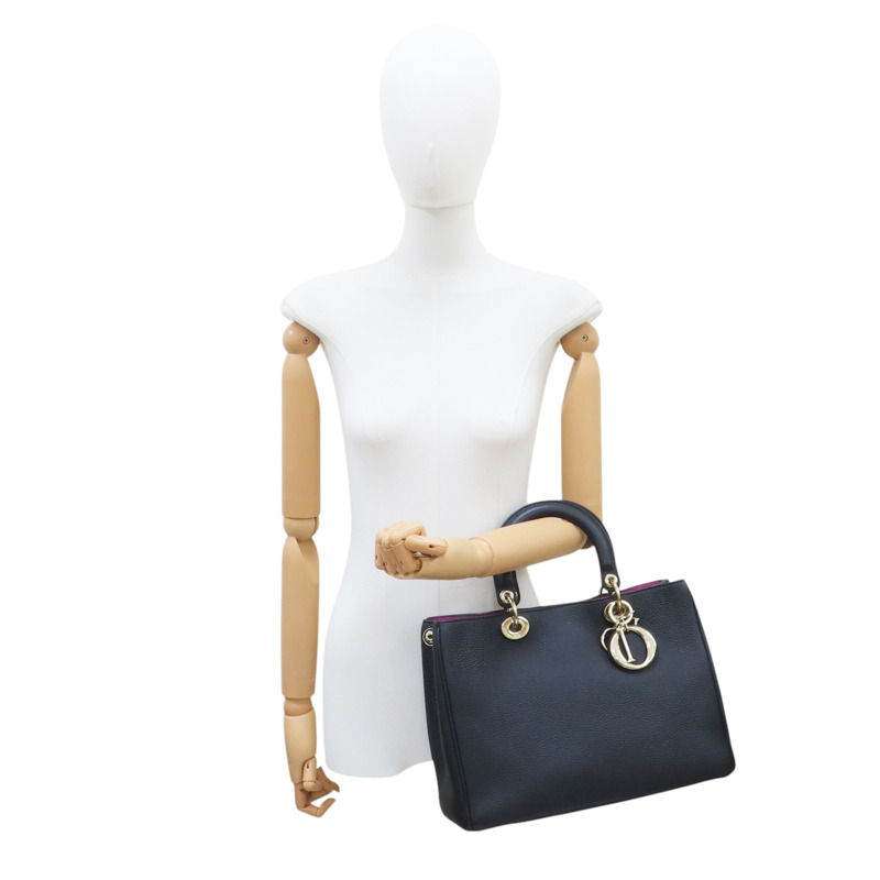 黑色 牛皮 Diorissimo Tote 兩用包【Dior 迪奧 】-10