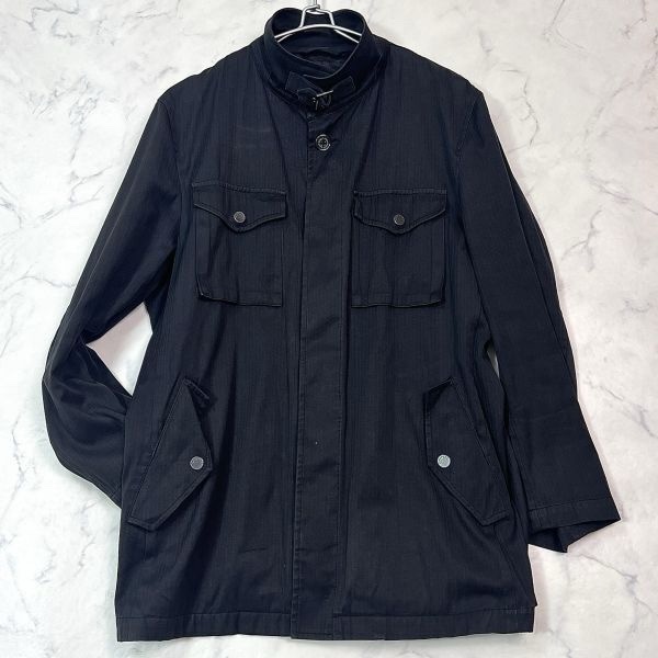 真品Burberry London Blouson 輕質外套 無襯裡後背 男士中號（歐洲S碼）深灰色-5