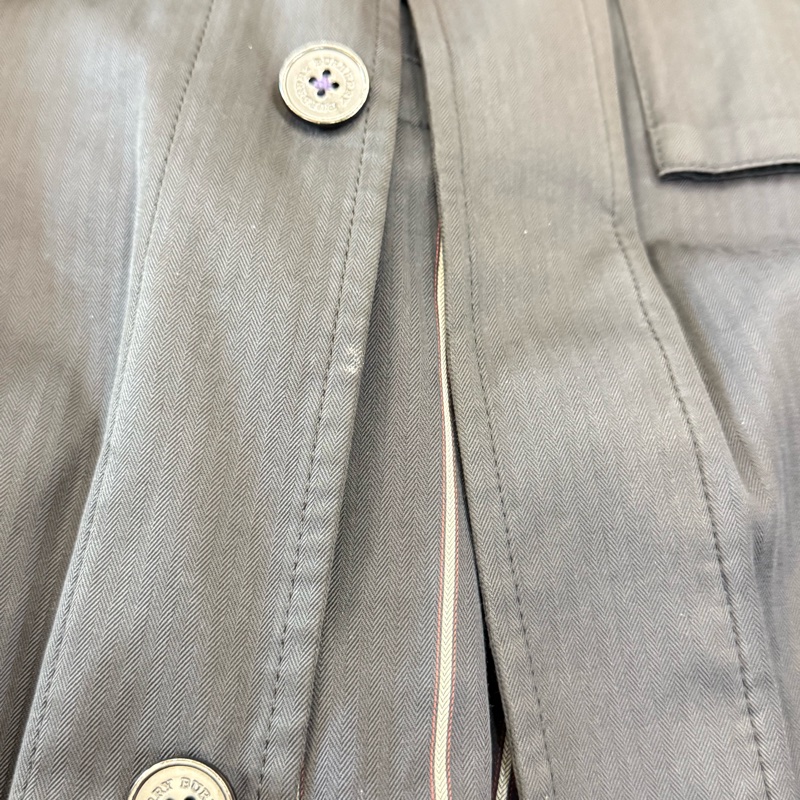 真品Burberry London Blouson 輕質外套 無襯裡後背 男士中號（歐洲S碼）深灰色-24