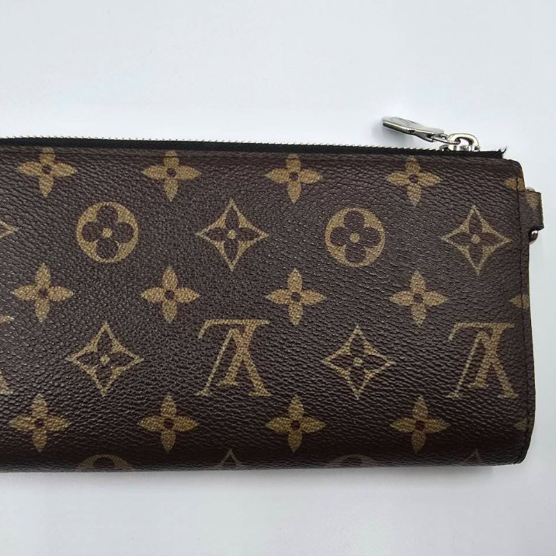 【舊愛新歡】LV 老花拼接手拿ㄇ字長夾-a265908-5