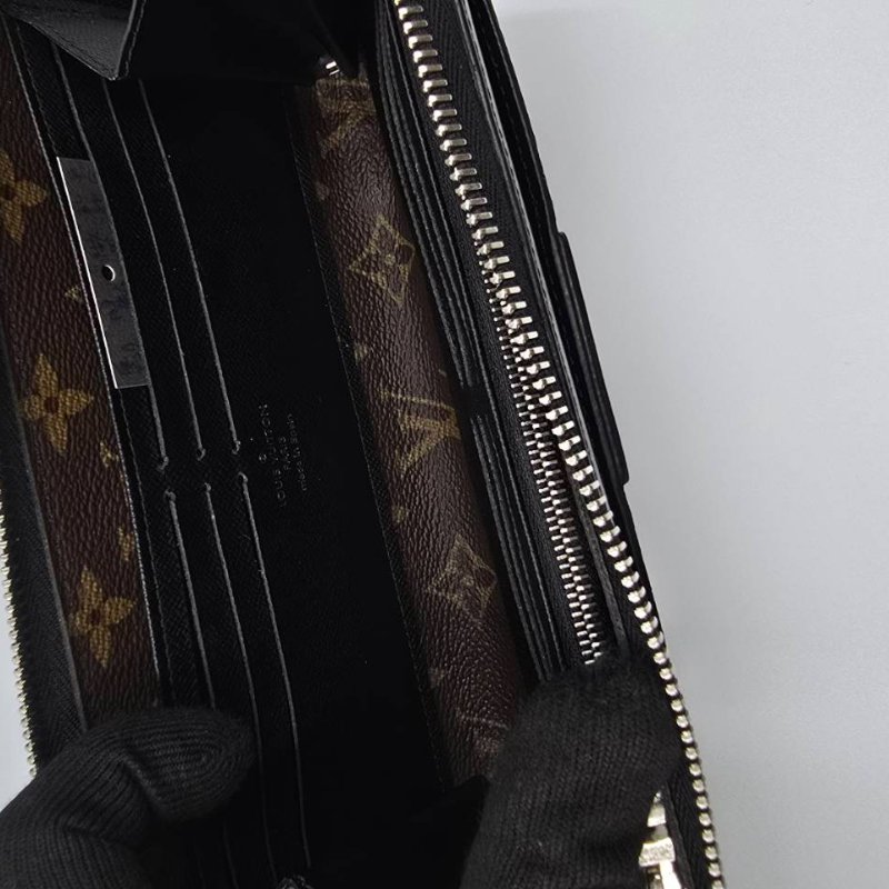 【舊愛新歡】LV 老花拼接手拿ㄇ字長夾-a265908-6