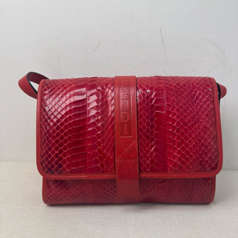 FENDI 蟒蛇皮肩包-3