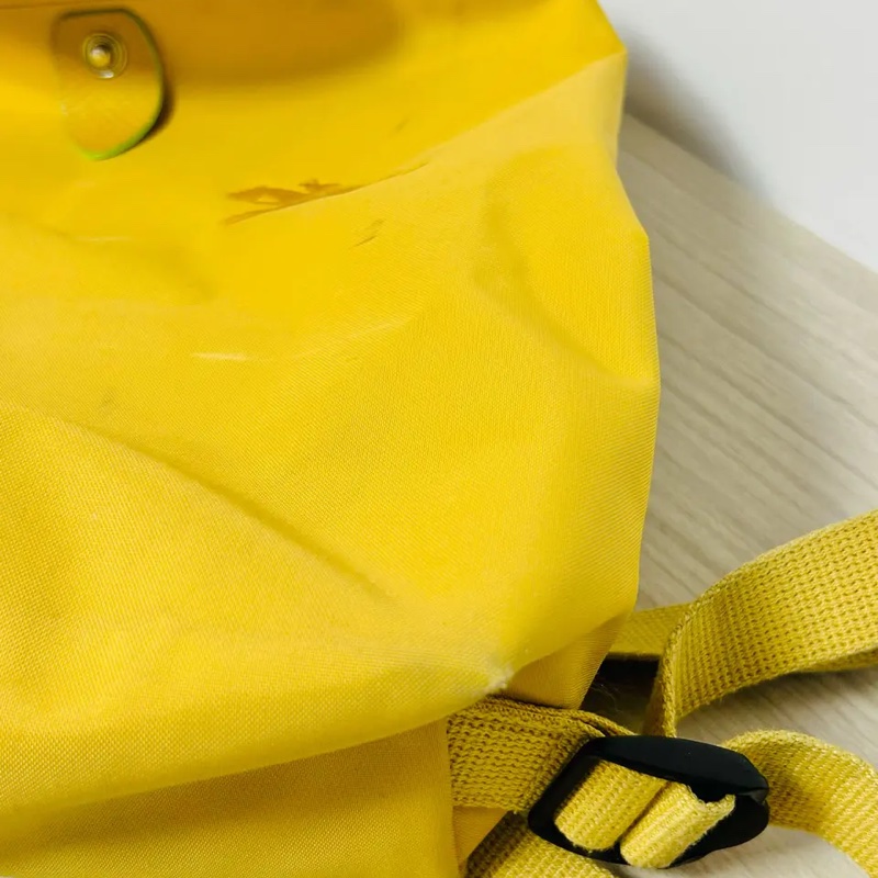 LONGCHAMP 後背包 Le Pliage Green 奔馬刺繡尼龍後背包 黃色-11