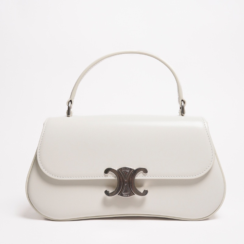 CELINE LOLA亮澤牛皮革手袋-0