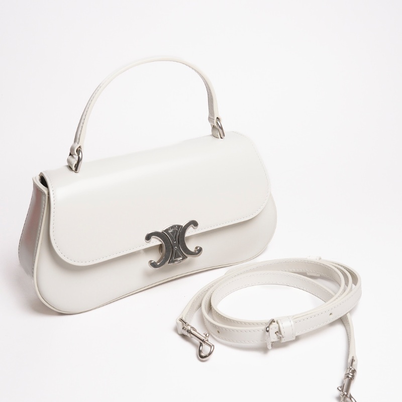 CELINE LOLA亮澤牛皮革手袋-9