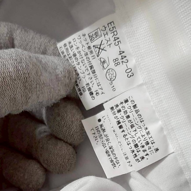 (日本製MIJ)BURBERRY 博柏利 GOLF 高爾夫球 男淺灰色細條紋輕薄款防水彈性休閒長褲88號-7