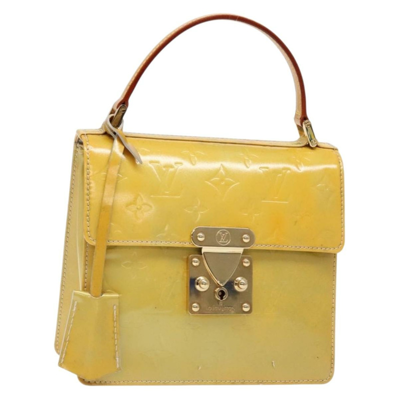 【日本直送】路易威登 Monogram Vernis Spring Street 手提包灰色 M91029 LV 正品 gh743-0