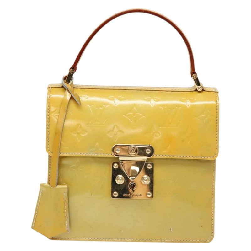 【日本直送】路易威登 Monogram Vernis Spring Street 手提包灰色 M91029 LV 正品 gh743-12