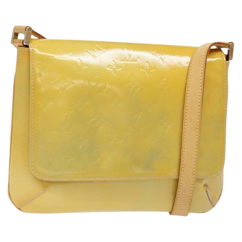 【日本直送】路易威登 Monogram Vernis Thompson Street Bag Gris M91008 LV Auth gh689-0