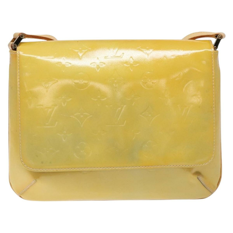 【日本直送】路易威登 Monogram Vernis Thompson Street Bag Gris M91008 LV Auth gh689-12