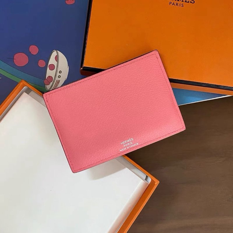 hermes 限量款彩虹多拼色雙馬頭卡包 10 x 7 99新-3