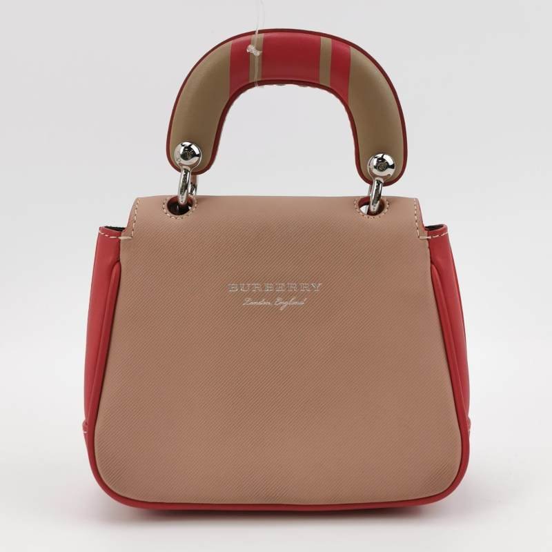 Burberry DK88 牛皮 拼色 鎖扣 斜背包 單肩包-4