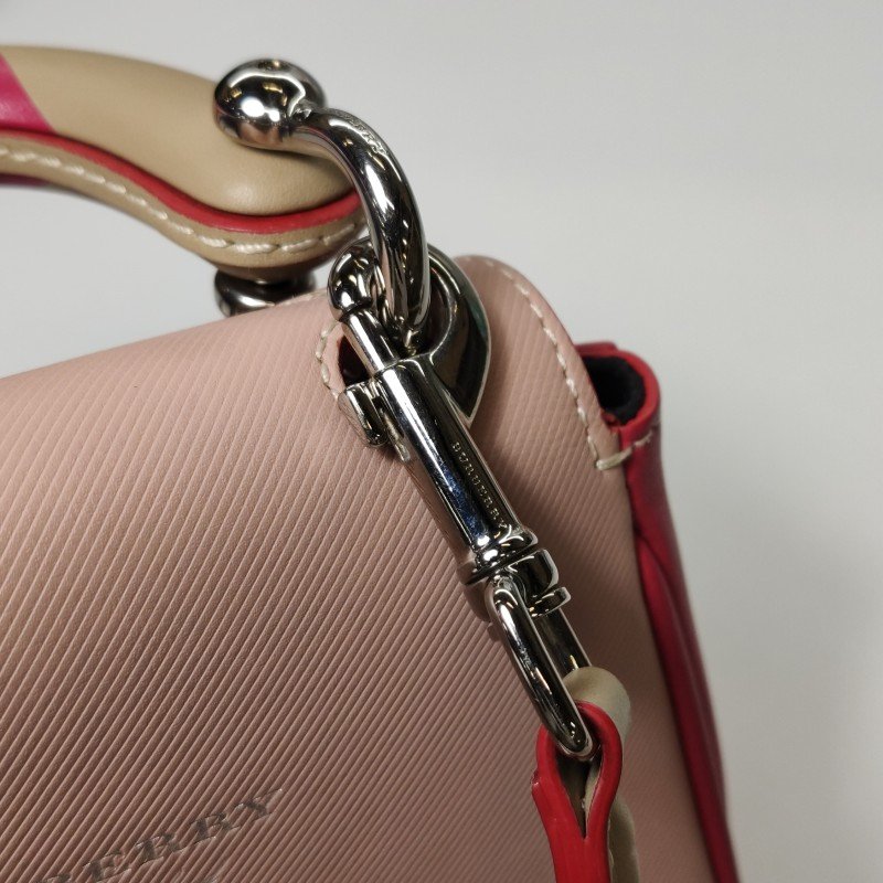 Burberry DK88 牛皮 拼色 鎖扣 斜背包 單肩包-12