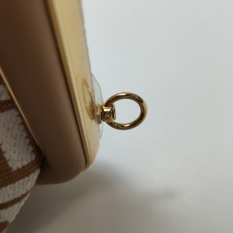 Fendi First 小號 羊皮 雙F 老花 斜背包 單肩包-13