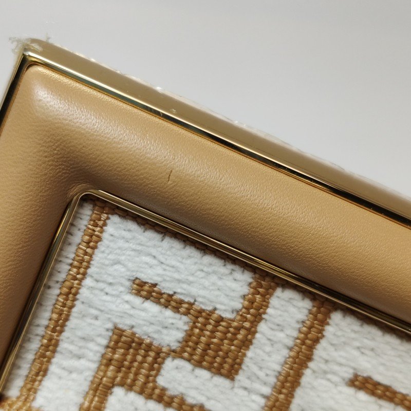 Fendi First 小號 羊皮 雙F 老花 斜背包 單肩包-15