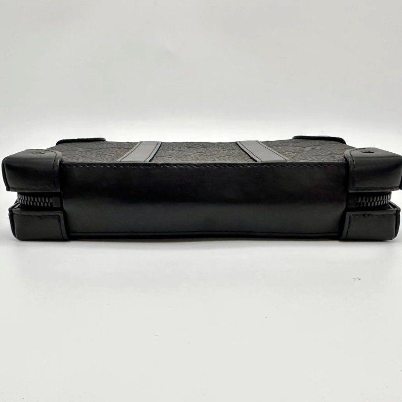 LV SoftTrunkWallet黑武士肩背斜背包 芯片款23*14*5 98新配件塵袋-3